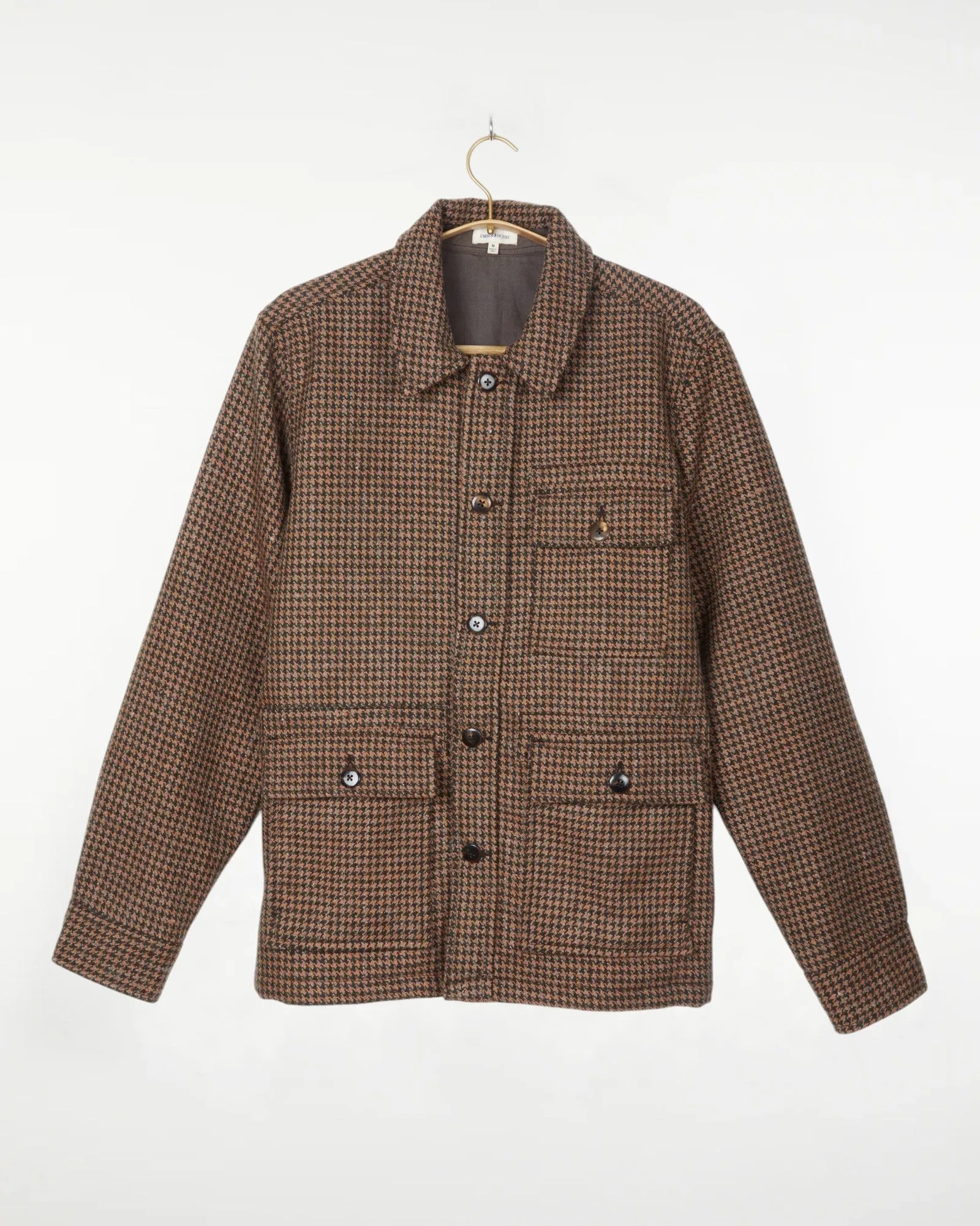 Akash Chore Coat Houndstooth Melange