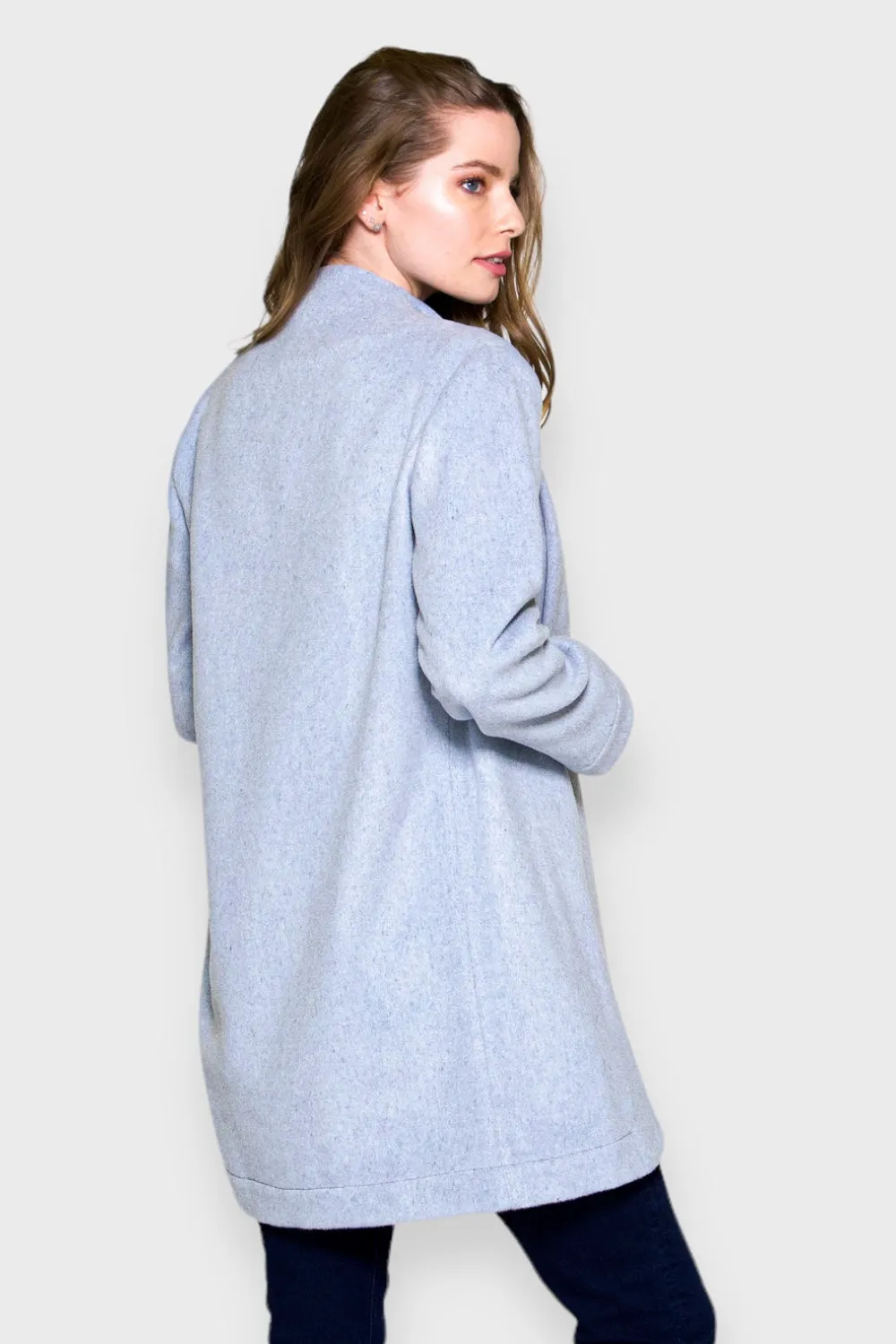 Alps Soft Blue Wool Coat