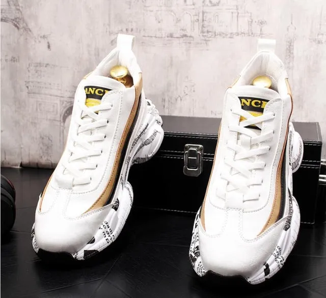 Casual Men Shoes Platform Sneakers Vintage