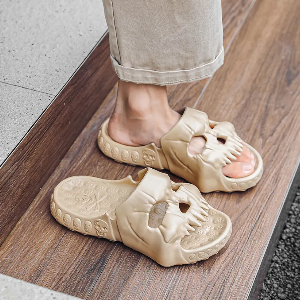 Dark Skull Slippers