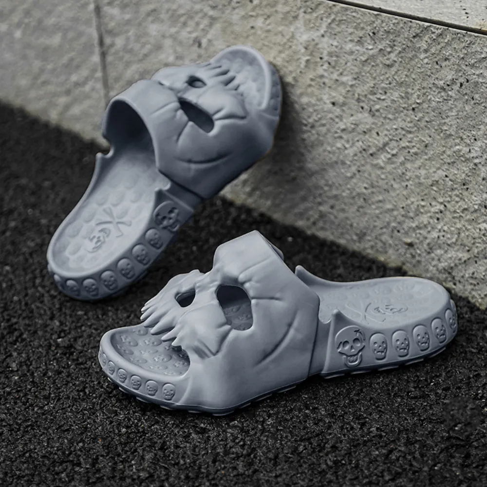 Dark Skull Slippers