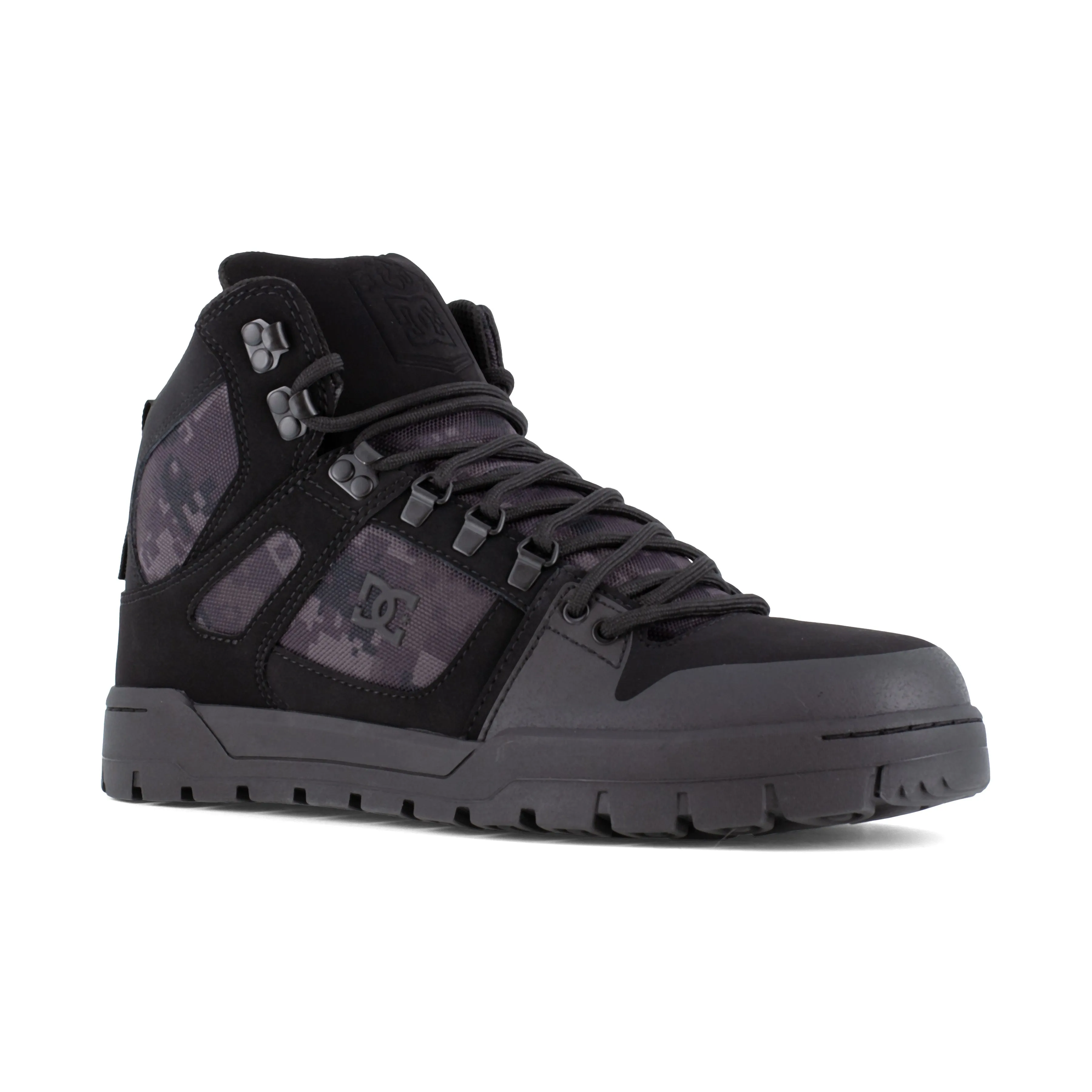 DC Men's Pure Comp Toe WP High-Top Work Shoe - Black - DC60603
