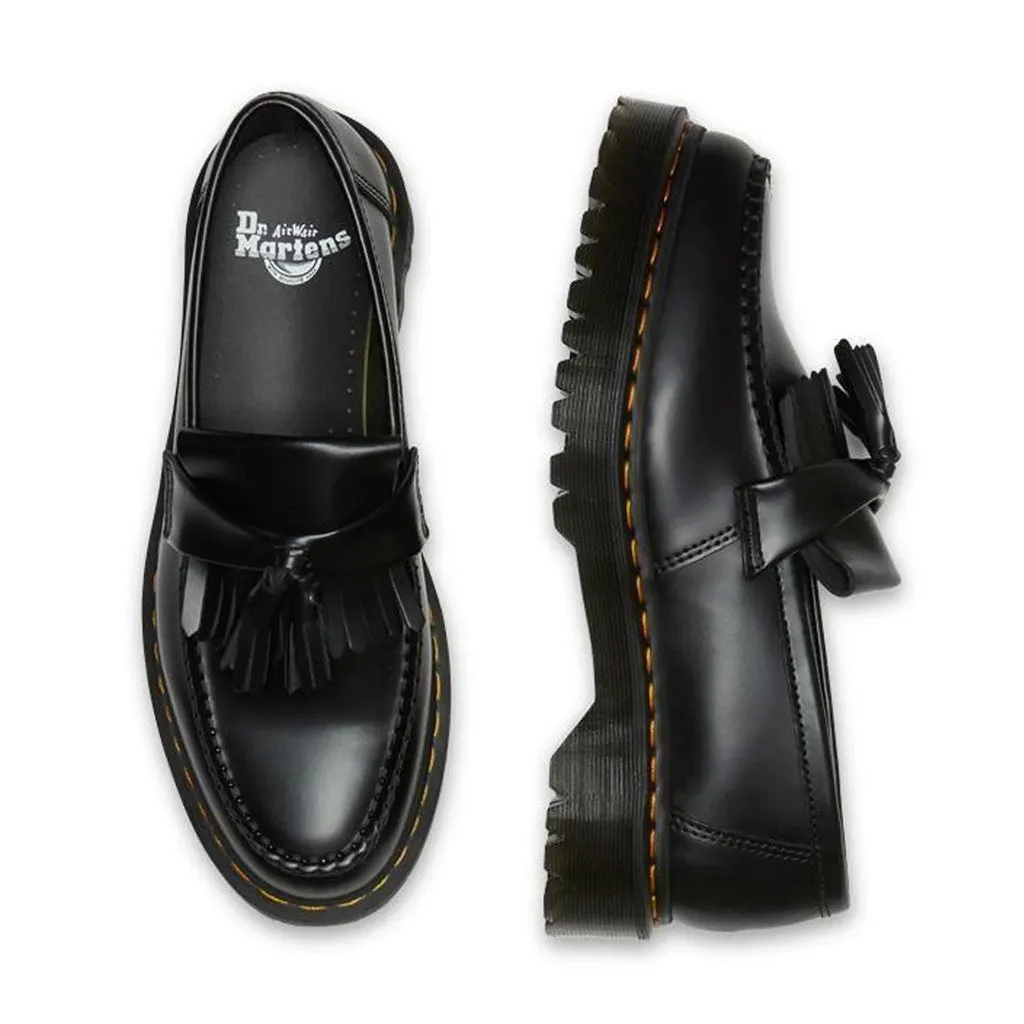 DR MARTENS ADRIAN TASSEL BEX LOAFER - BLACK SMOOTH