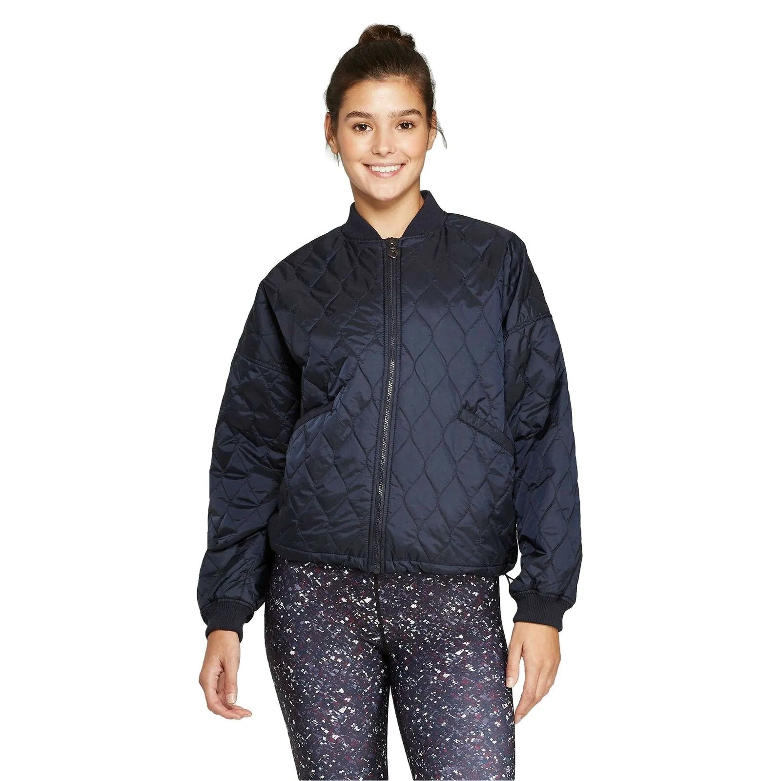 JoyLab Women's Water Resistant Quilted Zip Up Jacket