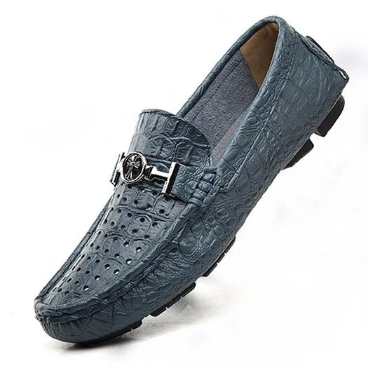 Men Driving Spring Large Size 11 Crocodile  Loafers