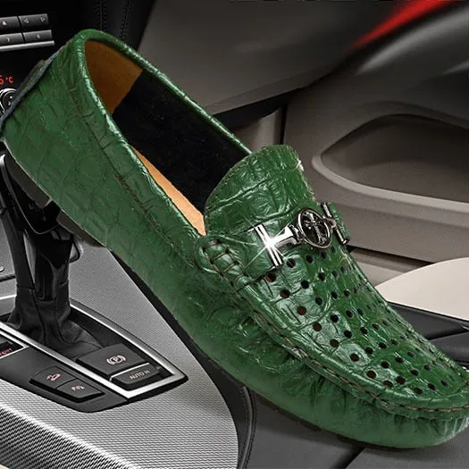 Men Driving Spring Large Size 11 Crocodile  Loafers