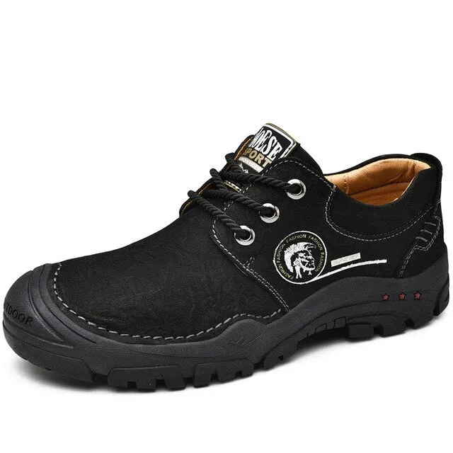 Men's High Quality Outdoor Hiking Shoes Lightweight Casual Leather Shoes Men's Handmade Leather Shoes Driving Shoes