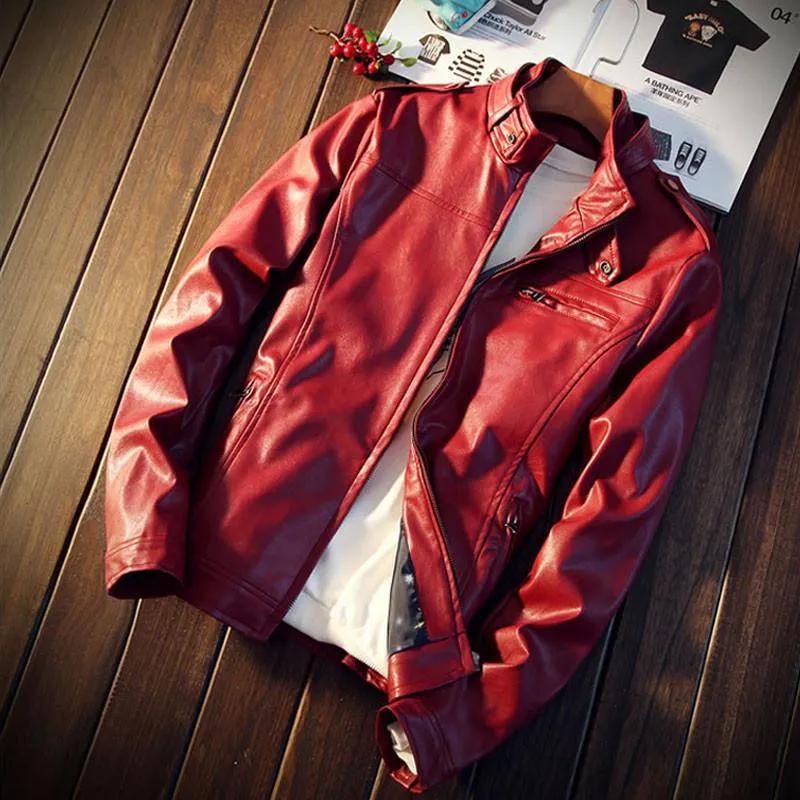 Men's Leather Moto Jacket