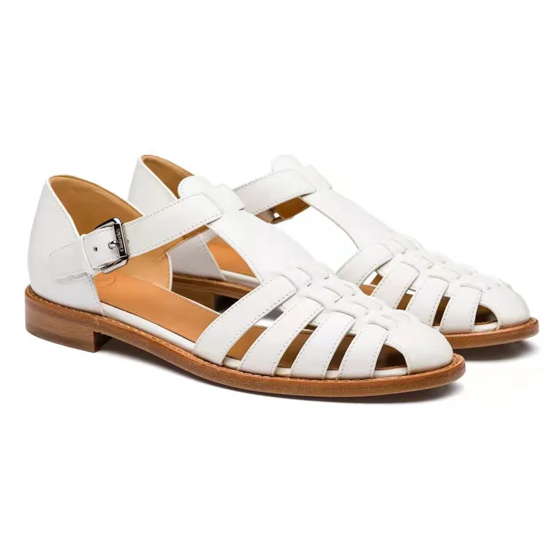 Men's Summer Woven Hollow Out Fisherman Beach Sandals