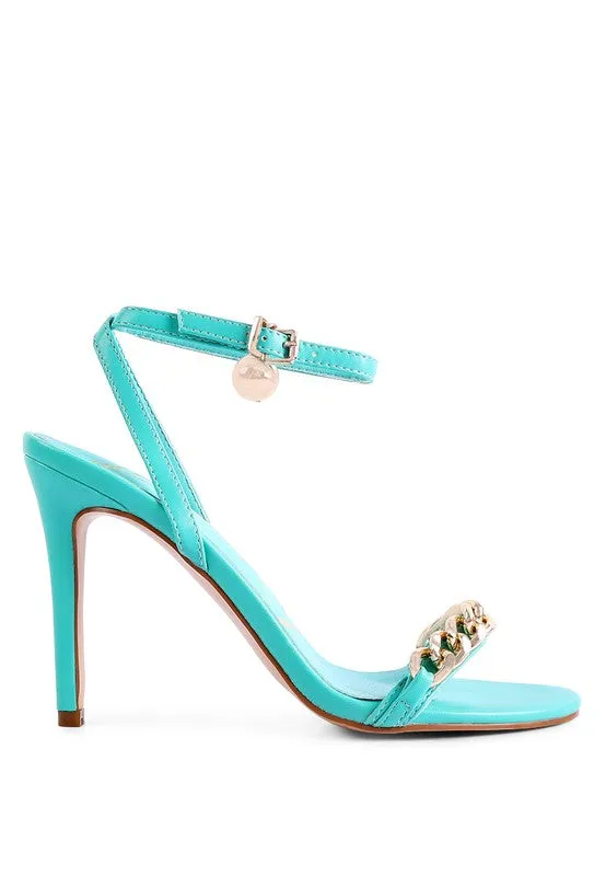 Metal Chain Strap Sandals