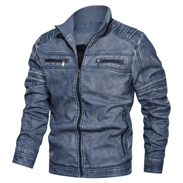 New Autumn Winter Leather Jacket