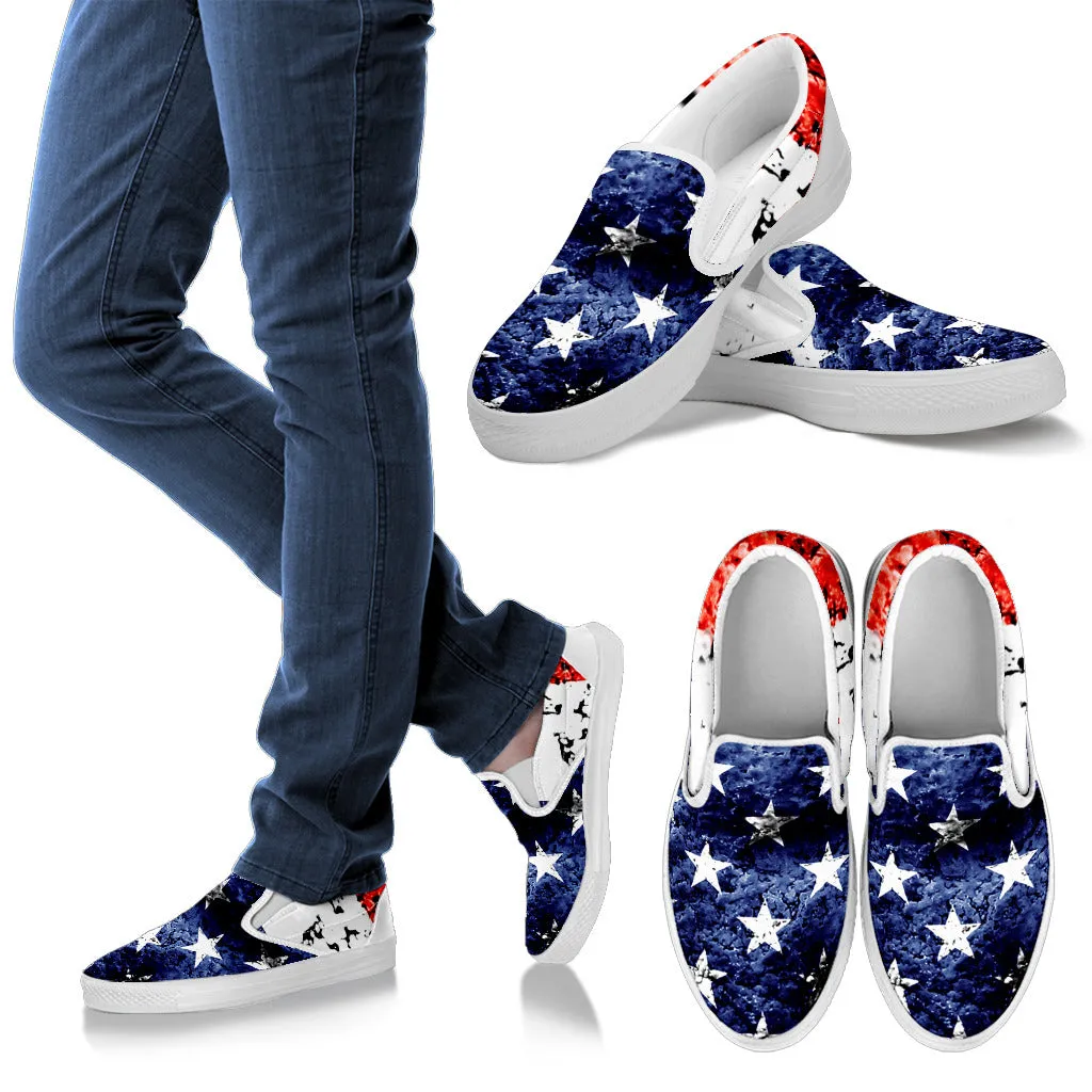 Patriotic Women's Slip Ons