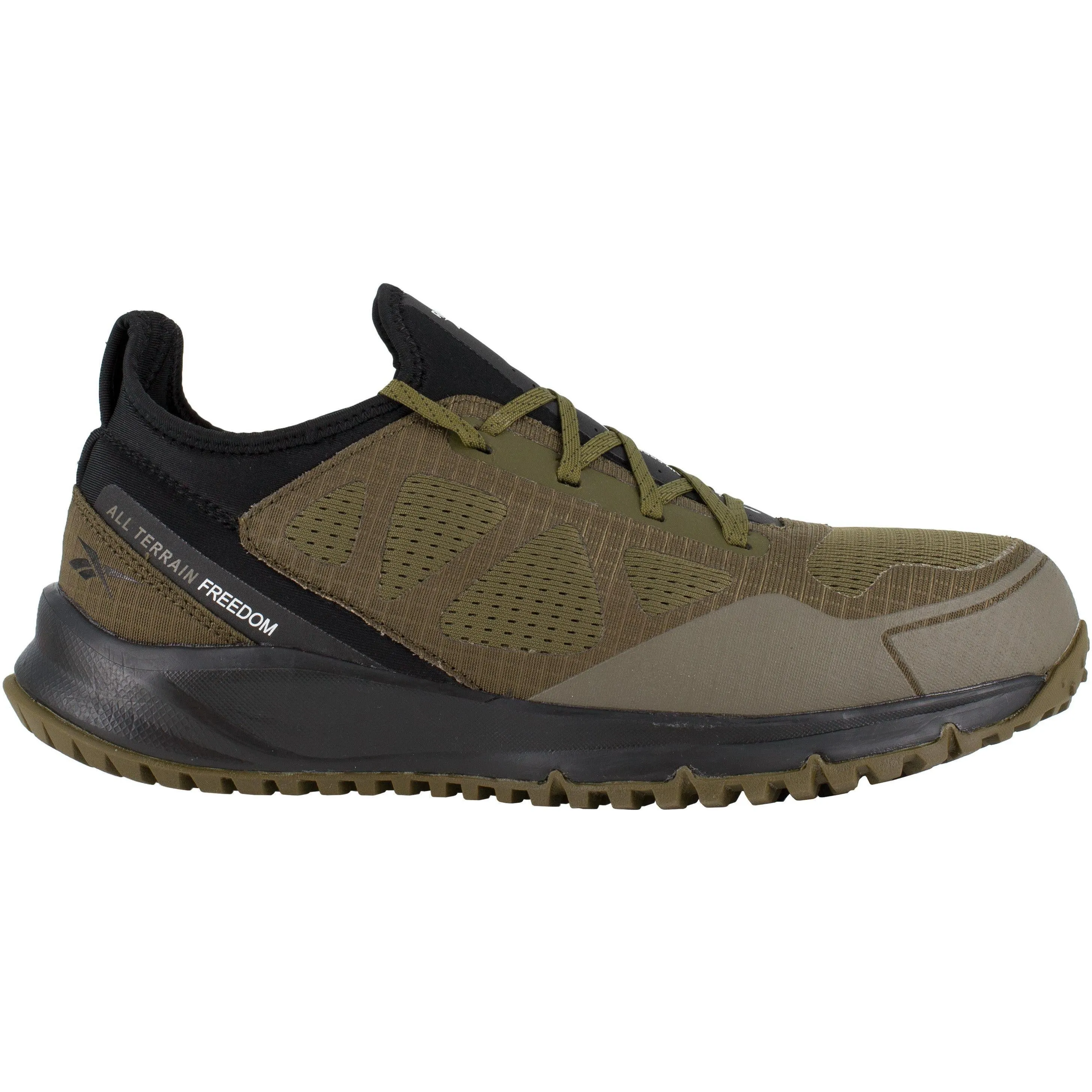 Reebok Men's Trail Running Oxford Steel Toe Terrain Work Shoe- Sage- RB4092