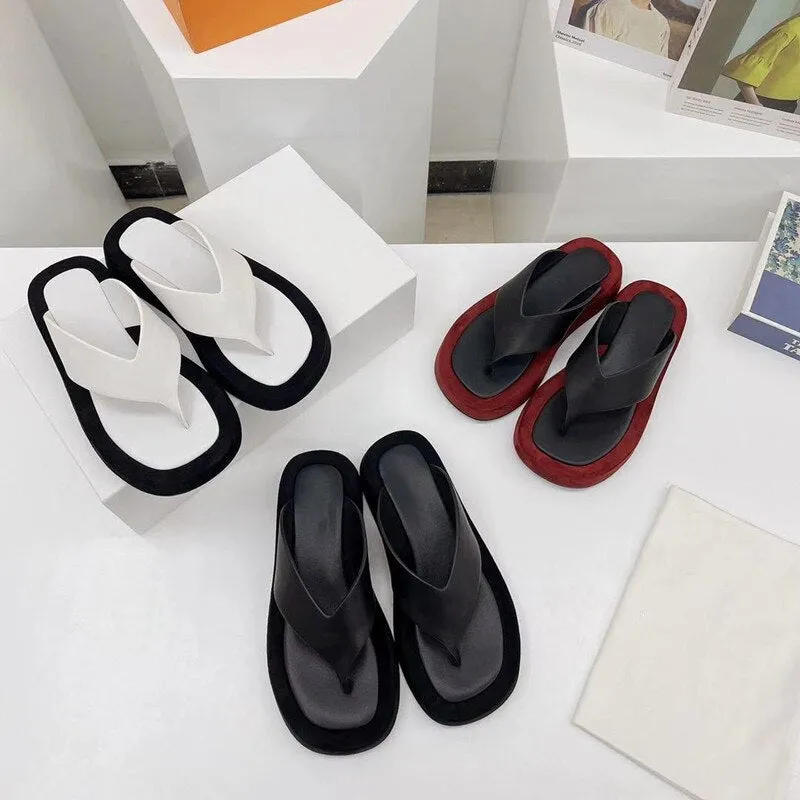 Slides Ladies Leisure Slippers Luxury  Designer Chic Woman Shoe