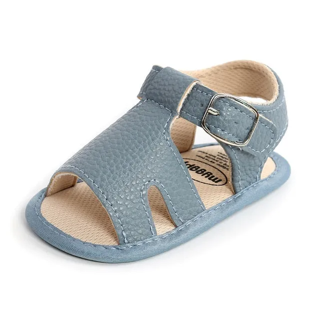 Soft Leather Baby Sandals Shoes Toddlers Summer Little Shoes 0-18M Sandal For Girl Newborns anti-slip Breathable Footwear