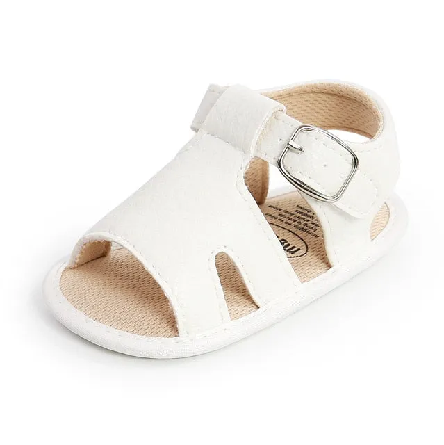Soft Leather Baby Sandals Shoes Toddlers Summer Little Shoes 0-18M Sandal For Girl Newborns anti-slip Breathable Footwear