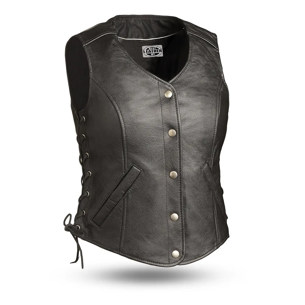 SPEEDY WOMEN Motorcycle Leather Vest
