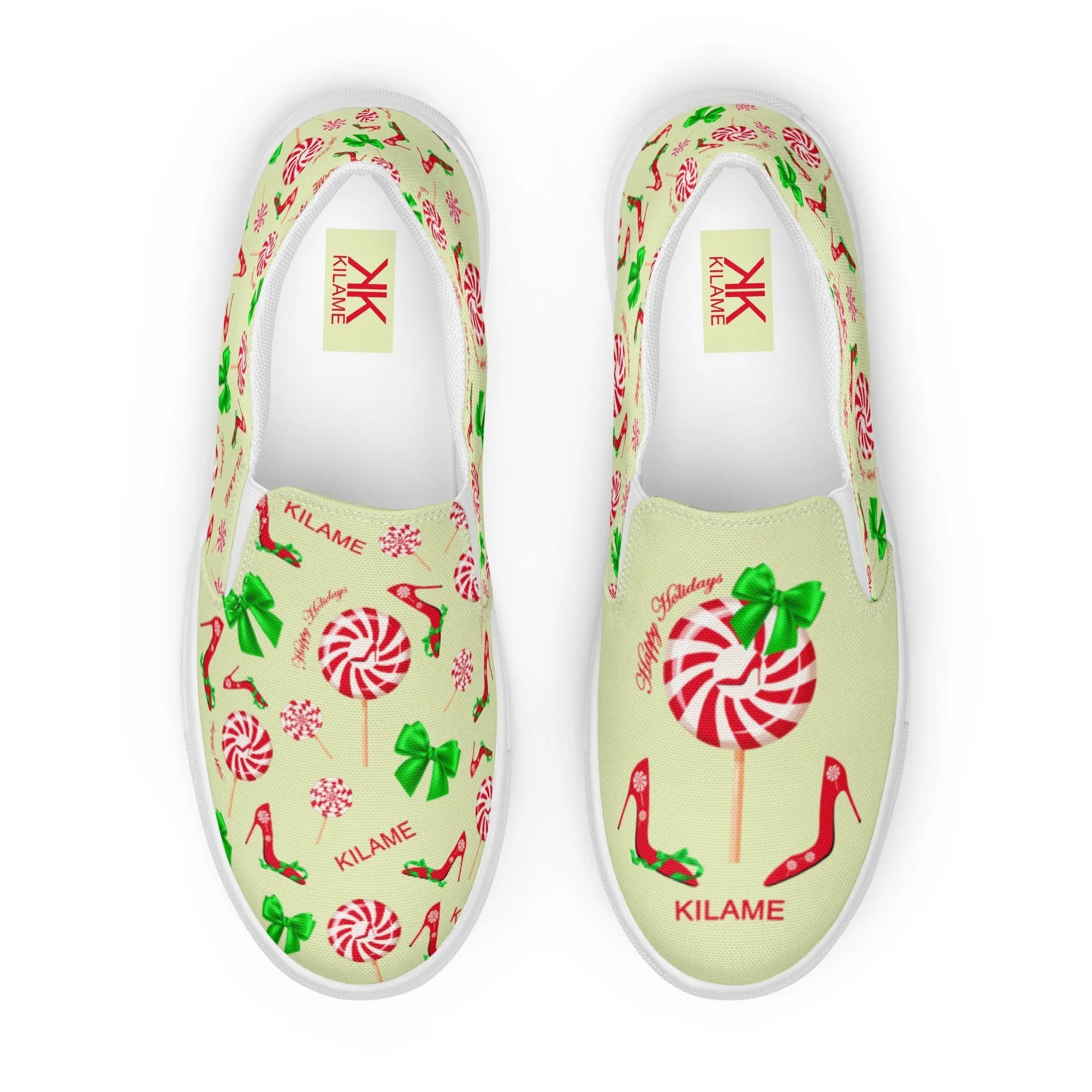 Women’s slip-on canvas shoes 'Peppermint'